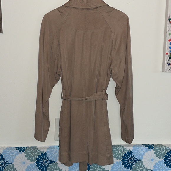 Vince Camuto Double Breasted Belted Trench Coat Size G/L - Picture 2 of 11